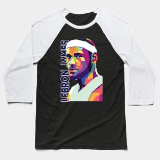 Lebron James pop art Baseball T-Shirt